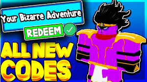 Once you have entered in your code, click on redeem code to redeem your code! 8 New Secret Codes In Your Bizarre Adventure Your Bizarre Adventure Codes Roblox Youtube