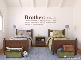 Brother Definition Decal Shared Boy Bedroom Decor Etsy Boys Bedroom Decor Boys Shared Bedroom Twin Boys Bedroom