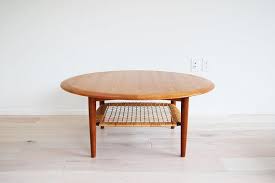 Located in flamborough, bridlington, gb. Danish Modern Johannes Andersen Teak Round Coffee Table With Etsy Round Coffee Table Coffee Table Coffee Table Design