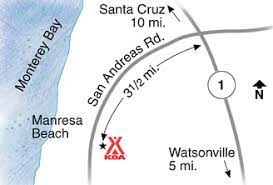 Read reviews of santa cruz / monterey bay koa. Watsonville California Campground Santa Cruz Monterey Bay Koa Holiday