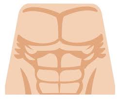 Snapshot of muscles in torso. Flesh Muscle Chest Lego Custom Minifigures Lego Stickers Lego Decals