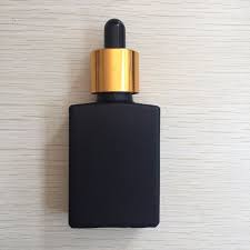Download Golden E Liquid 15ml 30ml Square Black Frosted Glass Dropper Bottle Opaque Blue Glass Dropper Bottles Dropper Bottles Bottle