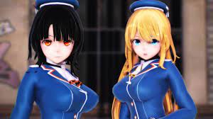 MMD艦これ】 HYBRID 【高雄 & 愛宕】 - YouTube