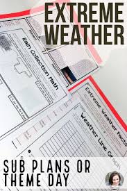 Extreme Weather Sub Plans Or Thematic Unit Distance Learning Extreme Weather How To Plan High School Art Lesson Plans
