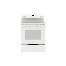 Ge 30 In 5 3 Cu Ft Electric Range With Self Cleaning Oven In White Jb645dkww Self Cleaning Ovens Electric Range Oven Cleaning