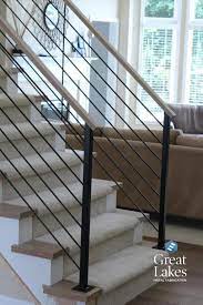 Prime Horizontal Metal Rail With Wood Top Stair Railing Design Interior Stair Railing Modern Stair Railing