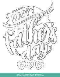 Print off these downloadable coloring pages at home for a father's day gift kids will love to craft and dad will love to receive. Free Father S Day Printable Coloring Sheets Homemade Heather