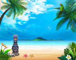 You can also upload and share your favorite hawaiian wallpapers. Hawaiian Landscape With Funny God And Green Parrot The Picture Stock Photo Picture And Royalty Free Image Image 71186247