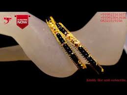 24 Grams Black Beads Bangles Piduk Bangles Latest Design Bangles Riks With Awesome Life Rk Jewellers Https Youtu Be 2dcg Qtp Bead Bangles Black Beads Bangles