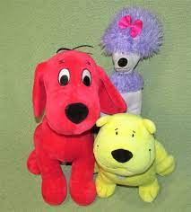Kohl S Clifford The Big Red Dog Lot Cleo T Bone Plush Stuffed Animals Toys Set Kohls Pet Toys Plush Stuffed Animals Plush Dog