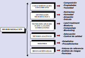parámetros de biorremediacion