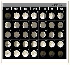 Listing each new moon and full moon for you to plan your moon rituals, this free lunar calendar can be used in either a digital or printed version. March 2021 Moon Phases Template March 2021 Lunar Calendar