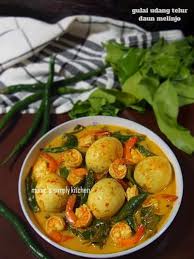 Simpan ke bagian favorit tersimpan di bagian favorit. Gulai Udang Telur Daun Melinjo Resep Makanan Resep Masakan Makanan Pedas