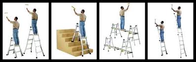 With 28 telescoping adjustable heights, this ladder can be used as an. Werner 17 Feet Aluminum Multi Ladder 300 Pounds Stepladders Amazon Canada