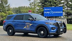 Image result for Michigan State Police Blue 2018 Fleet