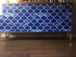 Ikea Stockholm Sideboard Hack Using Hairpin Legs And Removable Wallpaper Decal Ikea Stockholm Sideboard Ikea Stockholm Home Decor