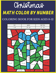 Free 2nd grade math coloring pages sheep scene sheets 7th. Buy Christmas Math Color By Number Coloring Book For Kids Ages 8 12 Christmas Math Color By Number Amazing Holiday Coloring Activity Book For Children Sheets Inside Best Gift For Kids