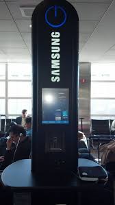 Samsung Charging Kiosk I Spied This Charging Kiosk In A Gate Waiting Area At National Airport In Was Phone Charging Stations Usb Charging Station Mobile Phone