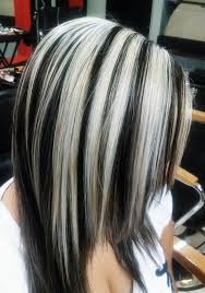 Looking for a new hairstyle but can't find one you like? Pin By David Connelly On Chunky Streaks Lowlights 06 Hair Highlights Gray Hair Highlights Pinterest Hair