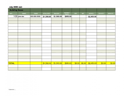Rent Payment Tracker Spreadsheet