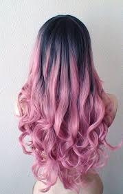 Dark Grey To Pink Ombre Hair Long Curly White Background In 2020 Pink Ombre Hair Hair Styles Bold Hair Color