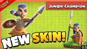 Clash of clans describes her as the commander of the royal armies, the royal champion is as fierce as a winter storm and equally as fearless. Jungle Royal Champion Skin Clash Of Clans Shorts Youtube