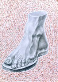 Stream Of Consciousness The Foot Art Print In 2020 Feet Drawing Drawings Conceptual Art