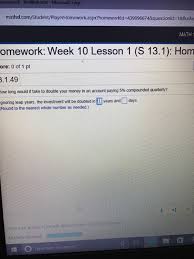 Aug 24, 2018 · millennial savings accounts are in trouble. How Long Would It Take To Double Your Money In An Chegg Com