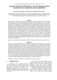 Pdf Analisis Korelasi Kerapatan Titik Api Dengan Curah Hujan Di Pulau Sumatera Dan Kalimantan