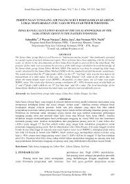Pasang surut pengertian pasang surut pasang surut adalah perubahan atau perbedaan permukaan laut yang terjadi secara berulang dengan periode pasang surut campuran condong ke harian tunggal (mixed tide prevailing diurnal). Https Journal Ipb Ac Id Index Php Jurnalikt Article View 9817 7696