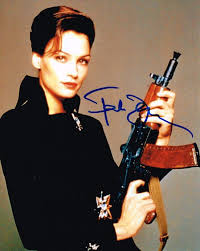 With bond, we used to say: Famke Janssen Autograph Signed Photo James Bond