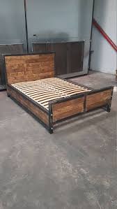 And natural materials like leather and wood with edgy silhouettes of metal and glass to create a visually interesting focal point in a bedroom, living room, or offices. Kingsize Industrial Bed Frame Handcrafted Furniture Etsy Furniture Wood Bed Design Hand Crafted Furniture