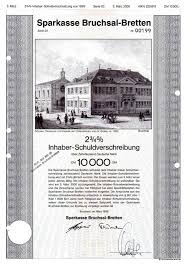 Dm Anleihe Sparkasse Bruchsal Bretten 10000 Dm 1999 Deko Sparkasse Anleihen Bruchsal