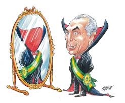 Resultado de imagem para charge do michel temer