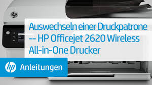 The printer is printing, scanning, copying, or is on and ready to print. Auswechseln Einer Druckpatrone Hp Officejet 2620 Wireless All In One Drucker Youtube
