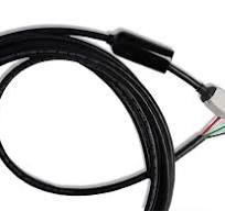UV Lamp Cable - 12 Foot T5 Mini Lamp Socket - 4 Pin Single Ended UV Lamp  Cord - UV Rated Cable & Protective Socket Shroud