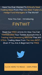 Imrpove Your Trading Through Fintwit In 2020 Trading Free Online Marketing Finance