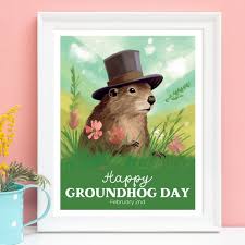 Groundhog Day Print, Punxsutawney Phil Wall Art, Digital Download Groundhogs  Day Party Decor, Printable PDF, Wiarton Willie - Etsy