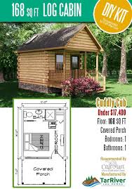 The very nature of prefab homes and cabins make them cheaper as well. Tiny Log Cabin Kits Easy Diy Project Craft Mart