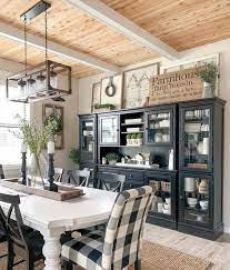 White and wood farmhouse dining room table: Farmhouse Black Dining Table Off 58