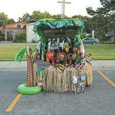 Trunk Or Treat Juncle Decor Orientaltrading Com Trunk Or Treat Truck Or Treat Trunker Treat Ideas