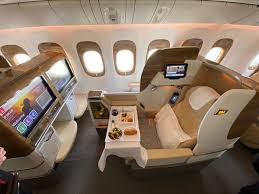 The main disadvantage of the seats of the 1st row is close location of the galley and lavatory. Video Review Emirates New Business Class For Boeing 777 Aeronews Global