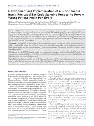 Pdf Development And Implementation Of A Subcutaneous