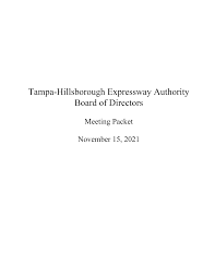 Tampa-Hillsborough Expressway Authority Board of Directors