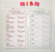 Planning Pour Les Menus De La Semaine A Imprimer Gabulle In Wonderland Menu Semaine Organisation Planning De Nettoyage