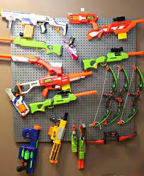 Make this easy diy nerf gun storage rack out of pvc pipe to hang them all in one place! How To Build A Nerf Gun Wall With Easy To Follow Instructions