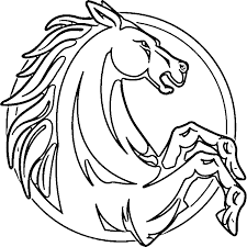 Arabian rearing lineart by requay on deviantart. Horse Head Rearing Up Coloring Page Purple Kitty