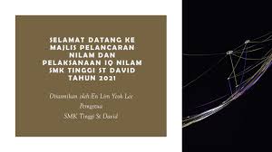 Sistem pemantauan akademik sekolah (spas). Perasmian Program Nilam Dan Sistem Iq Nilam Smk Tinggi St David Tahun 2021 Youtube