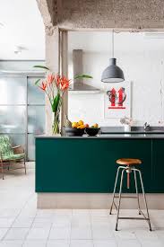 This Smart Sao Paulo Apartment Intertwines Greenery With Colorful Zest Kitchen Color Trends Kitchen Remodel Contemporary Kitchen