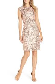 Free Shipping And Returns On Vince Camuto Sequin Bateau Neck Cocktail Sheath Regular Petite At With Images Trendy Cocktail Dresses Simple Cocktail Dress Cocktail Dress